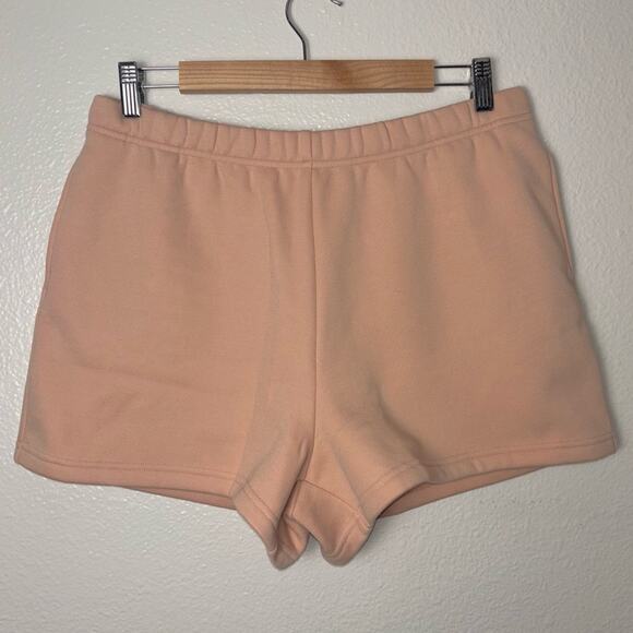 NWT Fabletics Go-To High-Waisted Slim Sweatshort Woman's Size XL -Oak - Picture 7 of 16